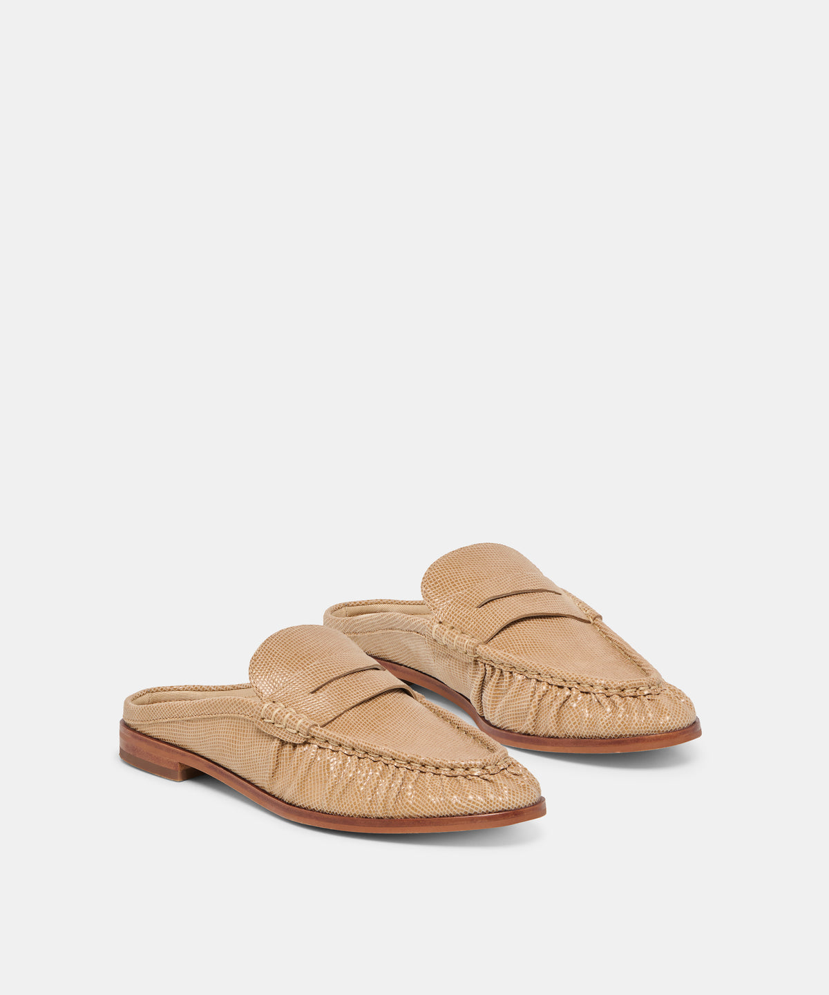 BETZY LOAFERS LATTE EMBOSSED SUEDE - view 2
