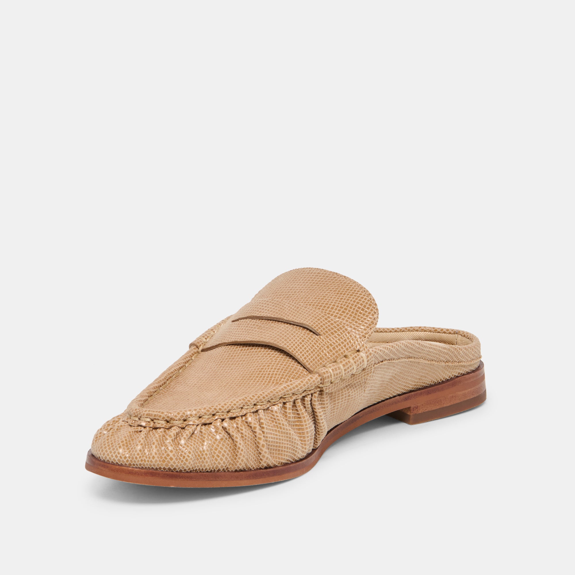 BETZY LOAFERS LATTE EMBOSSED SUEDE - view 4