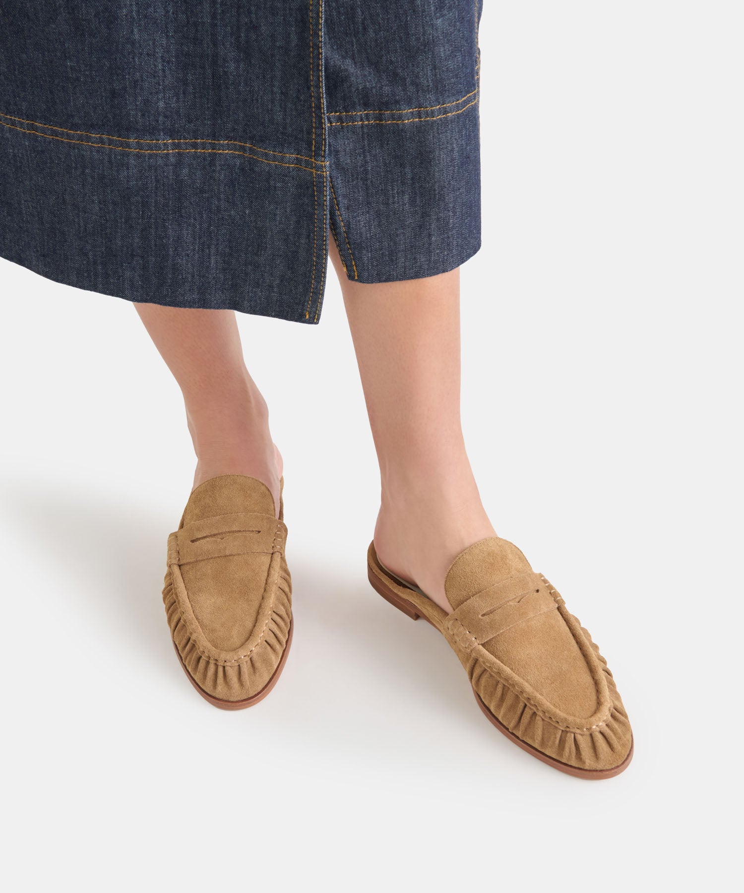 BETZY LOAFERS LT BROWN SUEDE - view 2