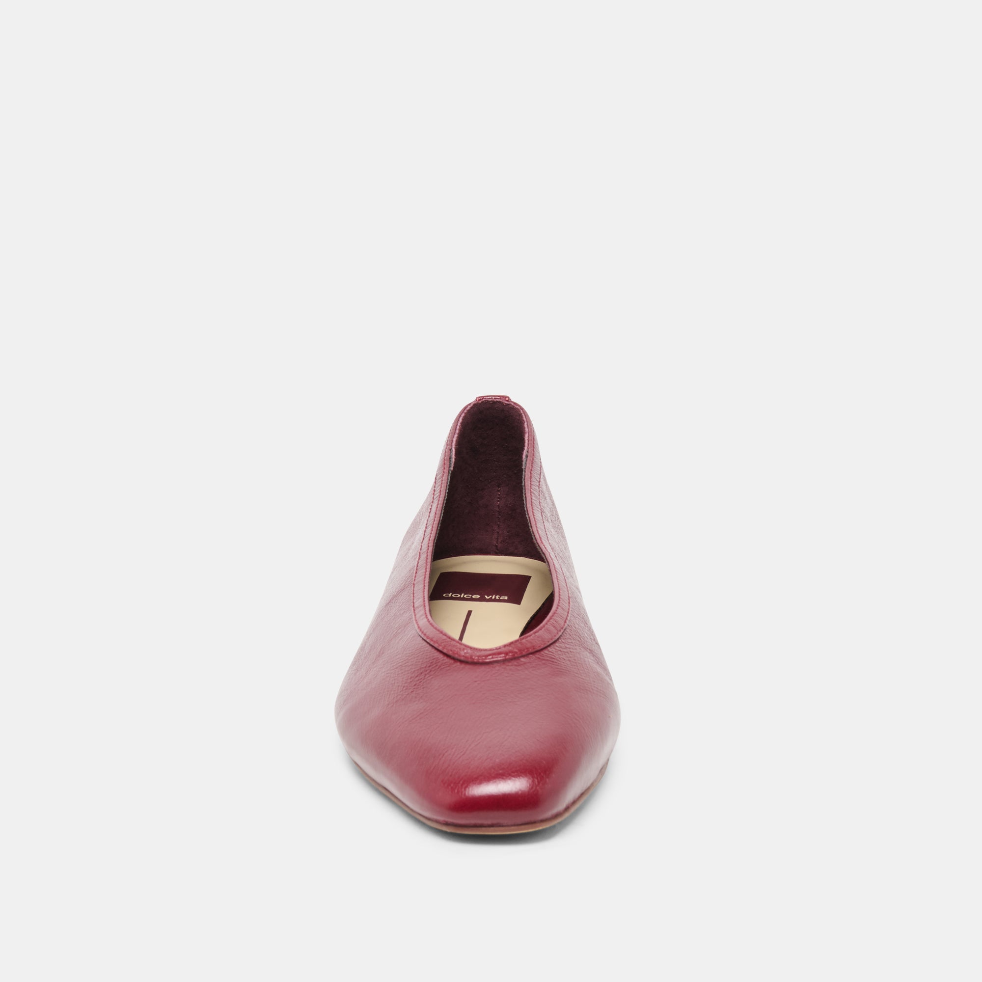 CARET BALLET FLATS GARNET LEATHER - view 6