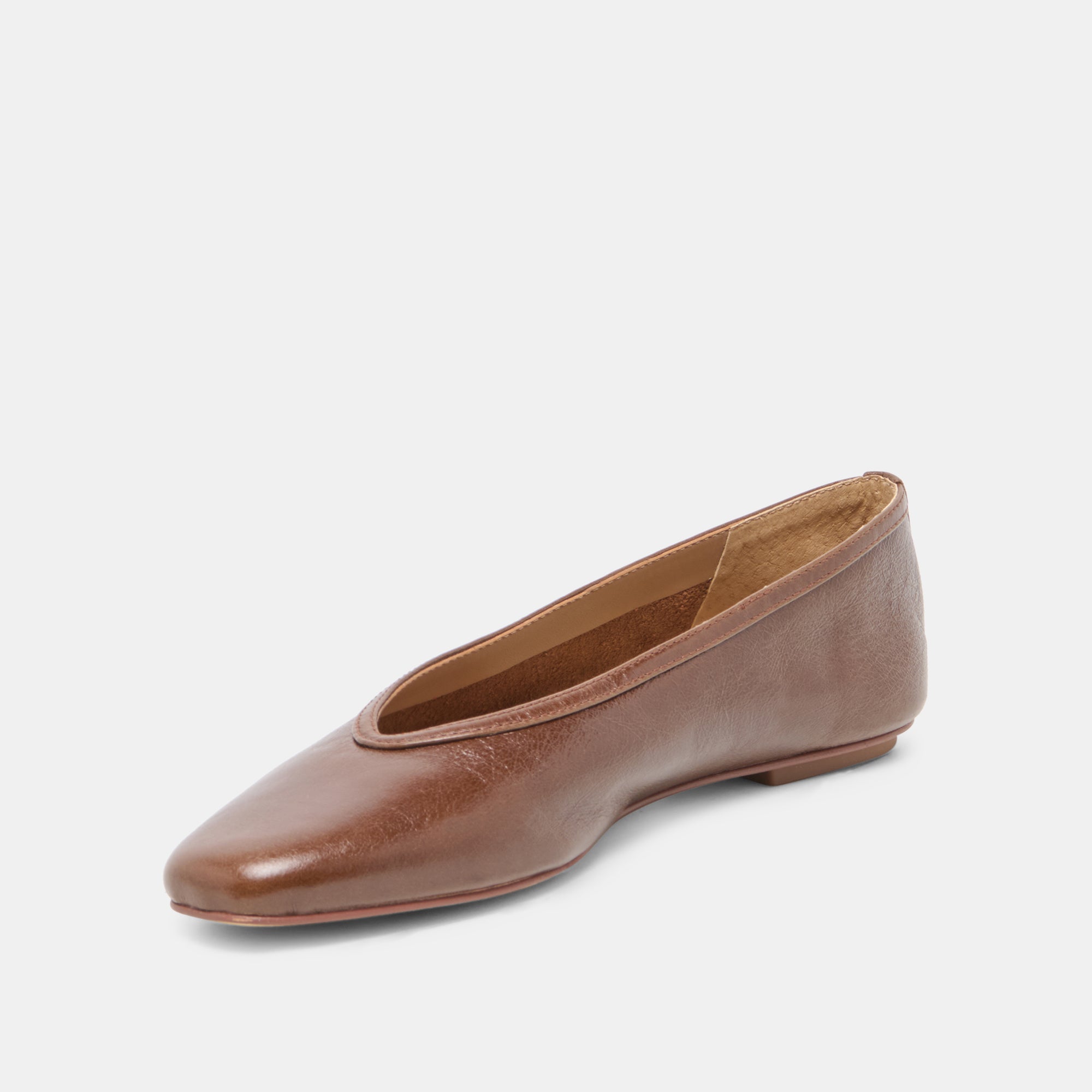 CARET BALLET FLATS RUSSET LEATHER - view 4