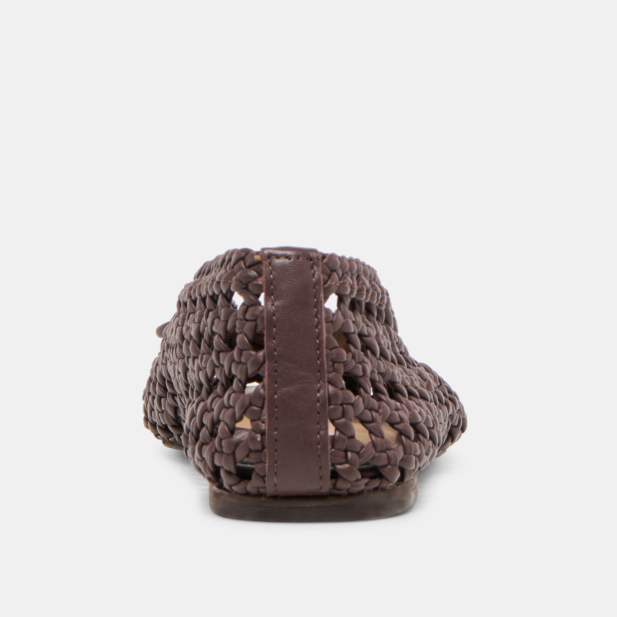 CASON BALLET FLATS DK BROWN WOVEN LEATHER - view 9