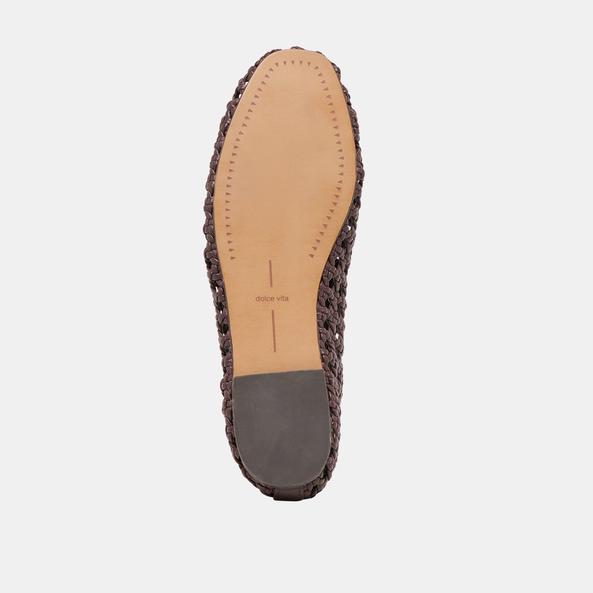 CASON BALLET FLATS DK BROWN WOVEN LEATHER - view 11