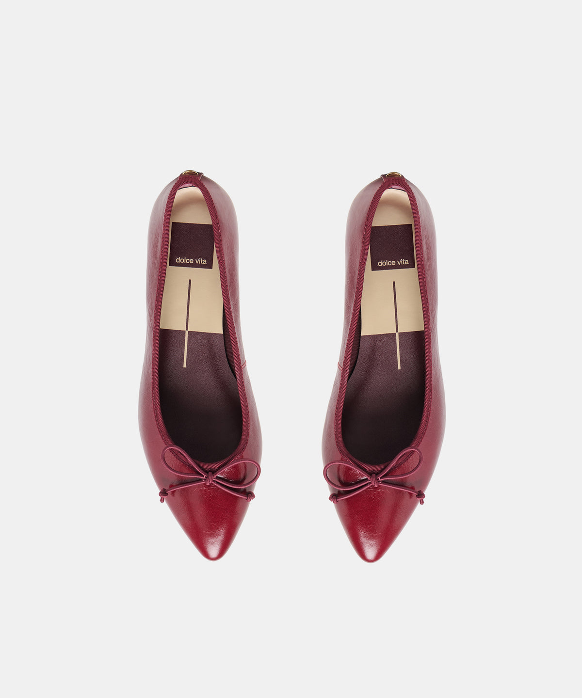 CELIO BALLET FLATS GARNET LEATHER - view 3