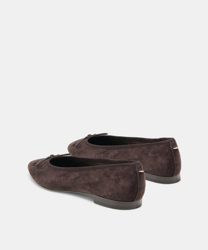 CELIO BALLET FLATS WALNUT SUEDE