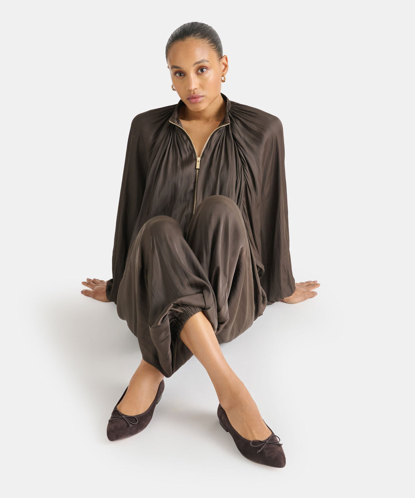 CELIO BALLET FLATS WALNUT SUEDE