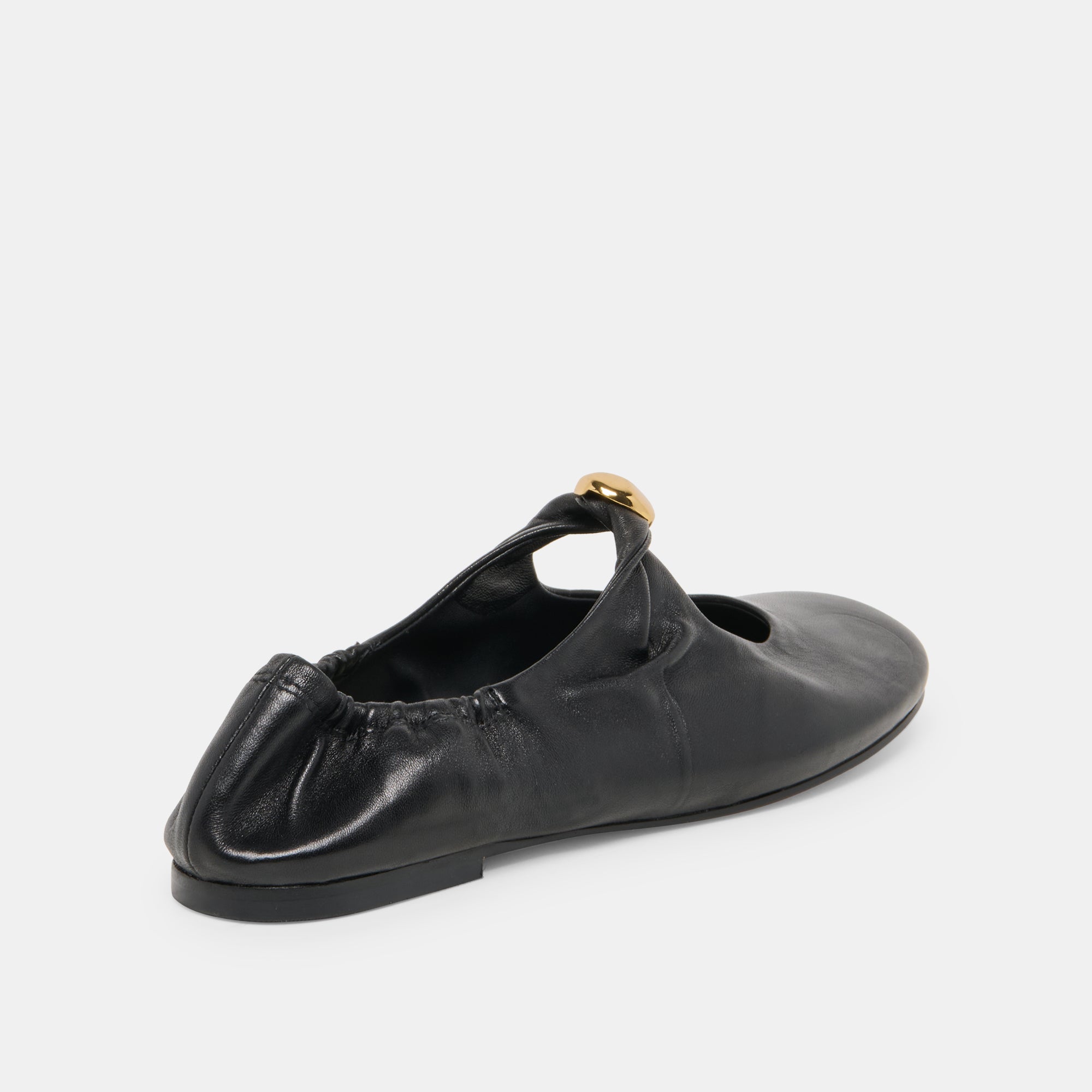 CORNEL FLATS BLACK LEATHER - view 4