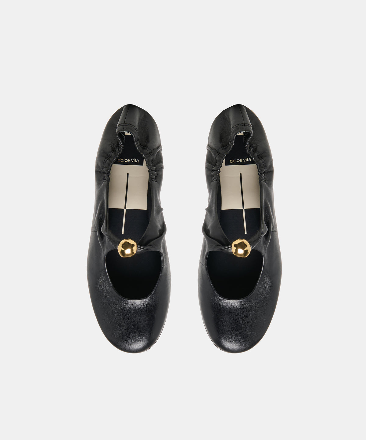 CORNEL FLATS BLACK LEATHER - view 3