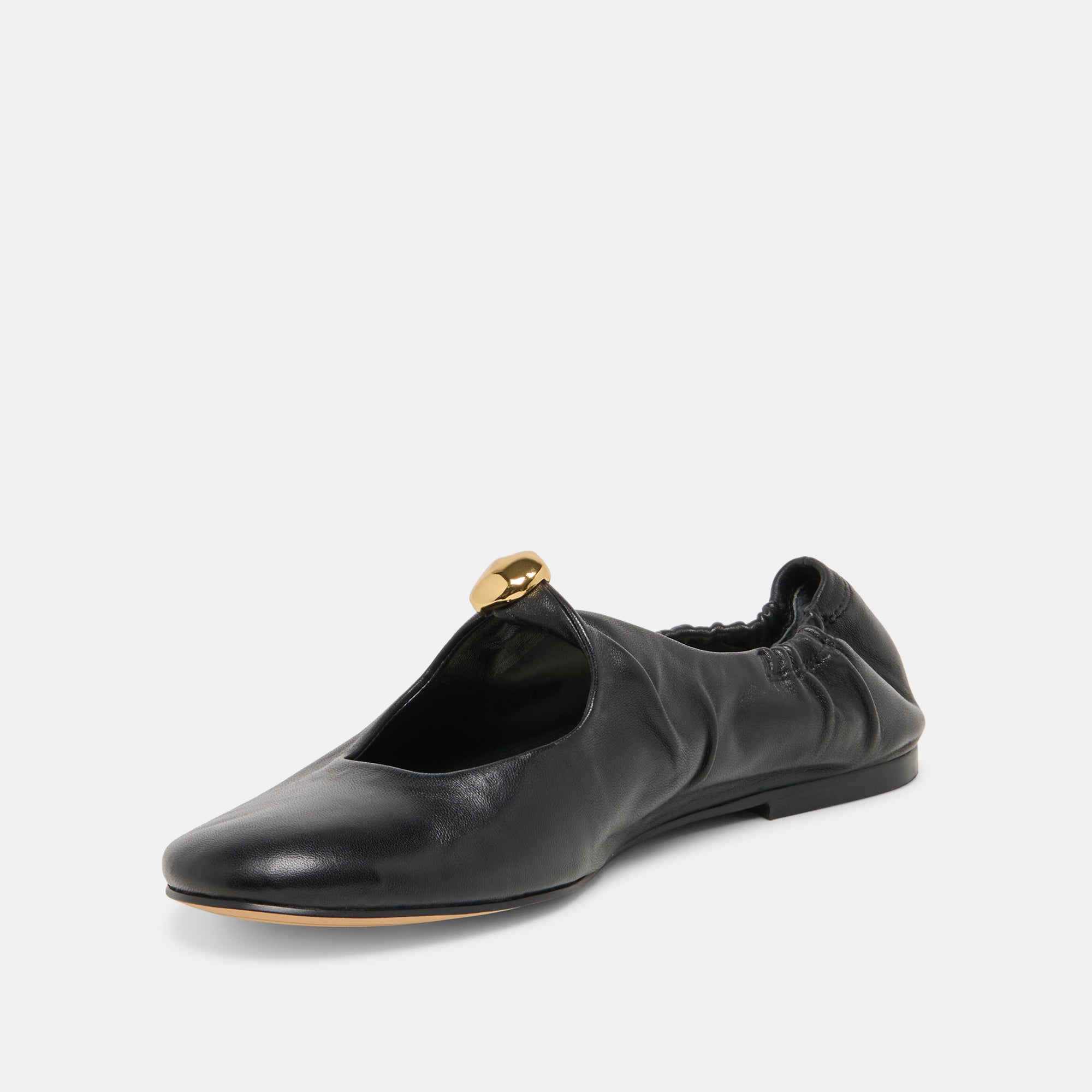 CORNEL FLATS BLACK LEATHER - view 6