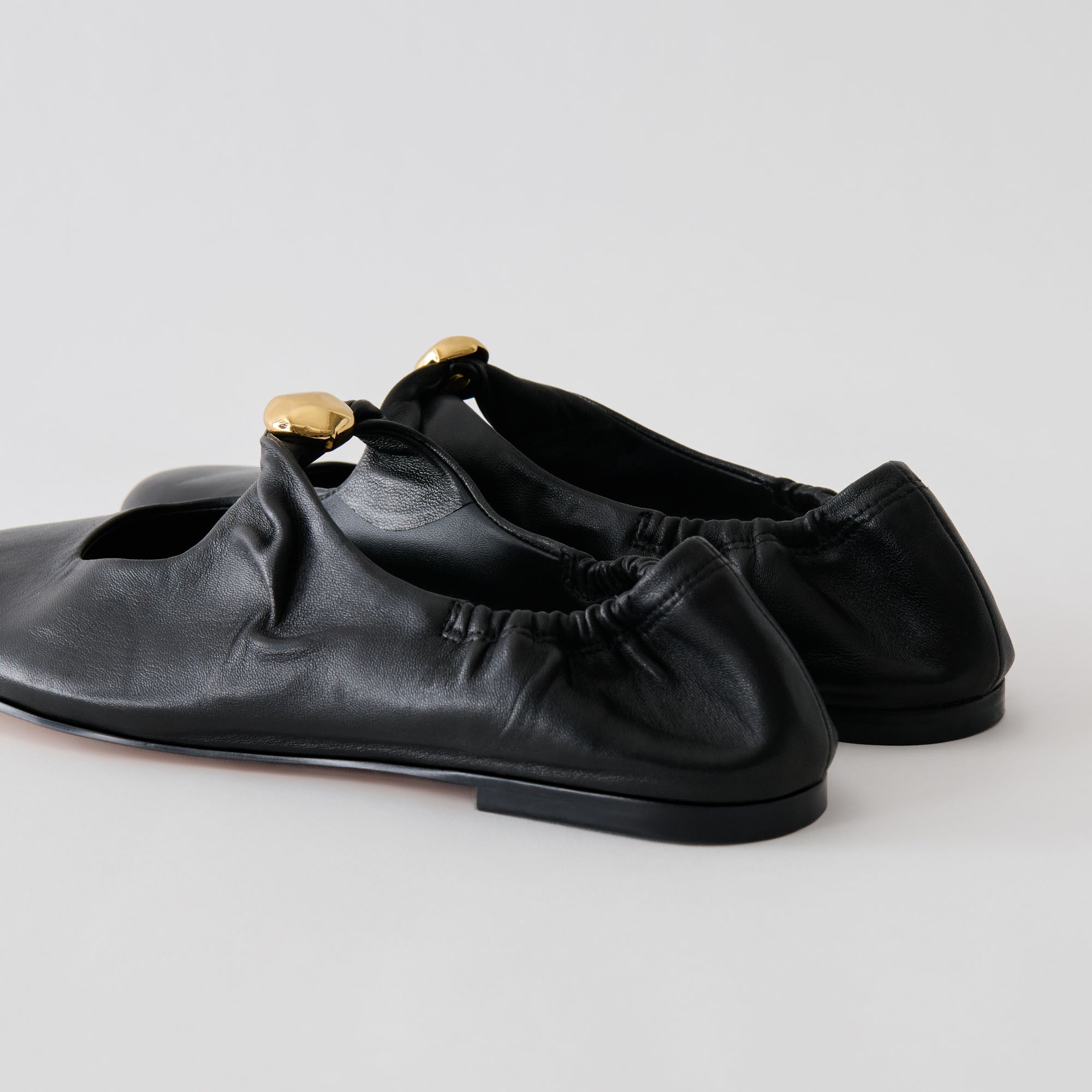 CORNEL FLATS BLACK LEATHER - view 5