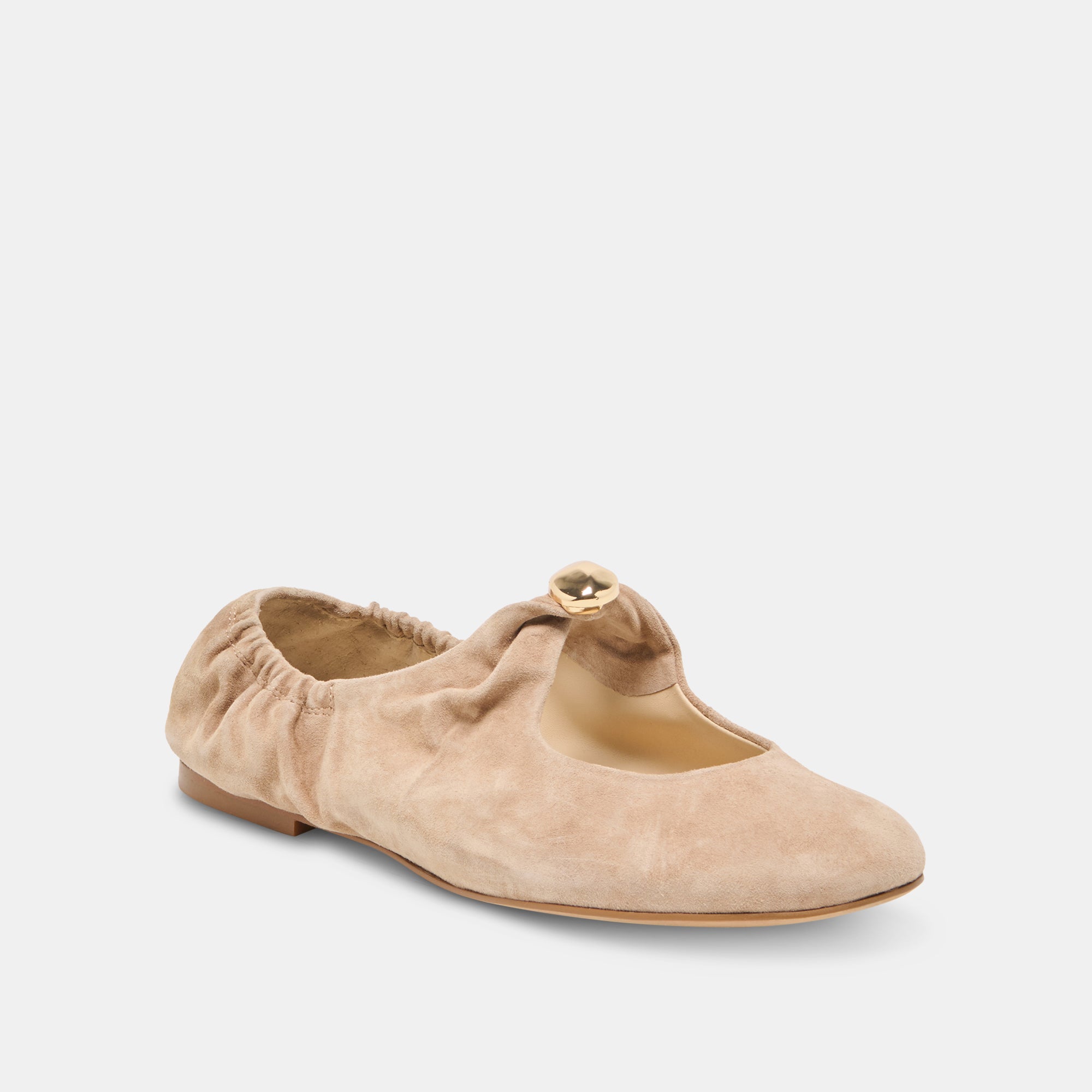 CORNEL FLATS CAMEL SUEDE - view 3