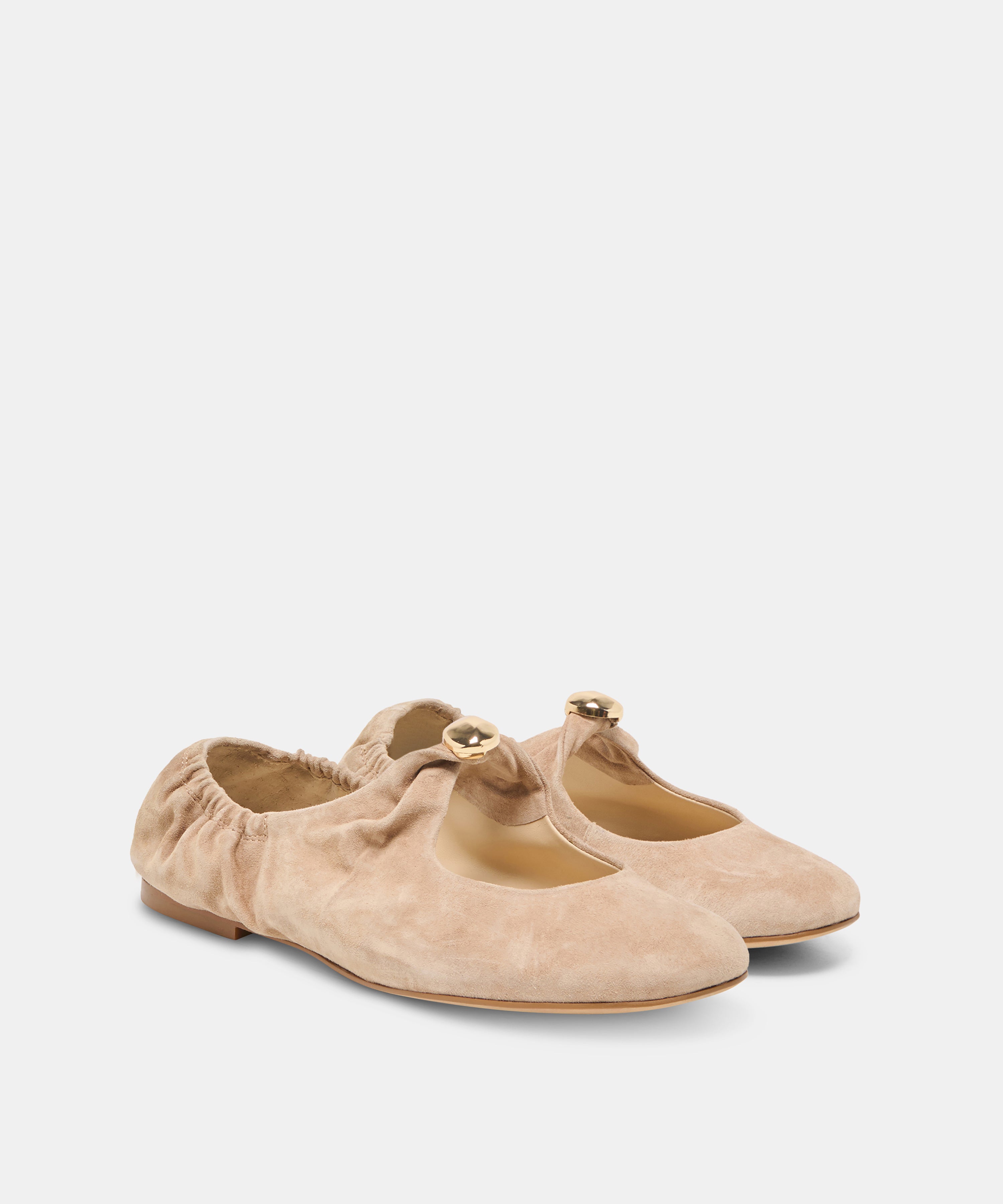 CORNEL FLATS CAMEL SUEDE - view 2