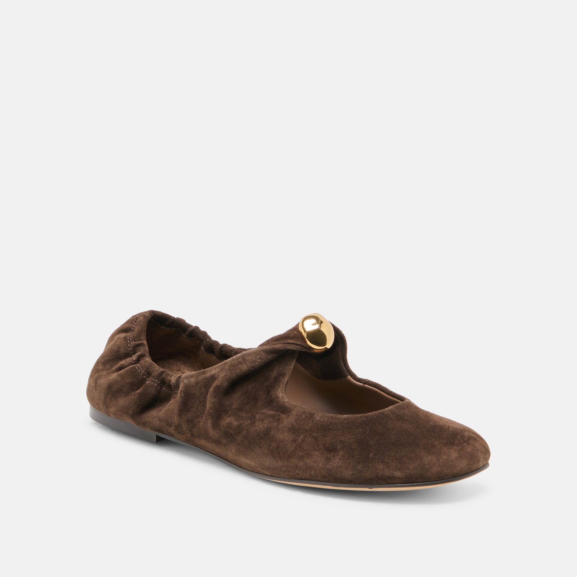 CORNEL FLATS DK BROWN SUEDE - view 2