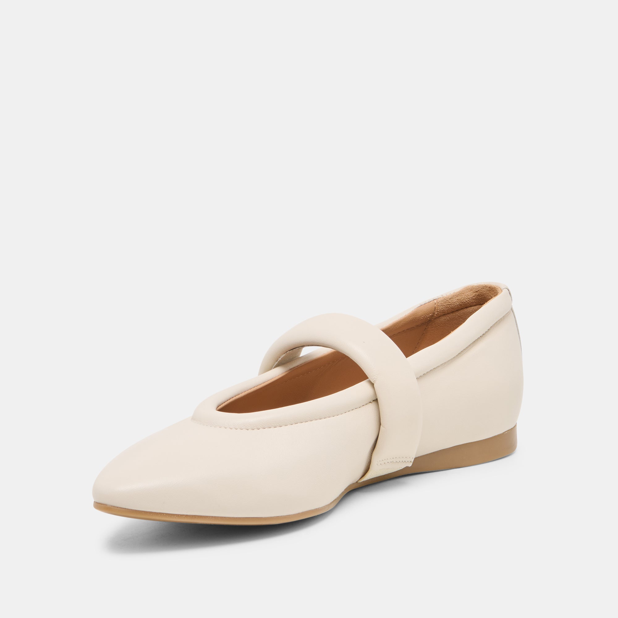 FERA BALLET FLATS OFF WHITE LEATHER - view 4
