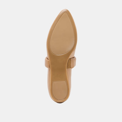 FERA BALLET FLATS TAN LEATHER