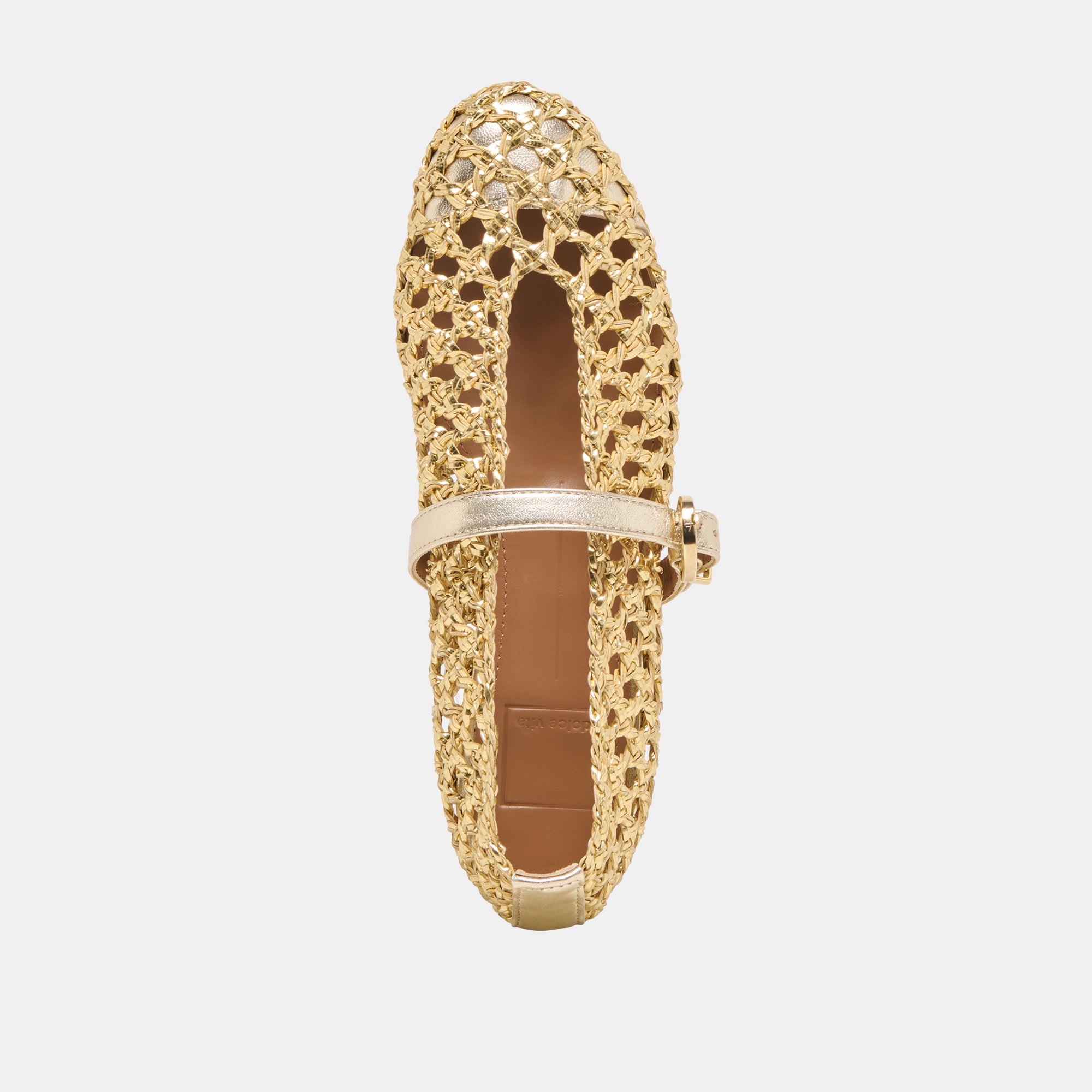 DOVER BALLET FLATS GOLD WOVEN STELLA - view 9