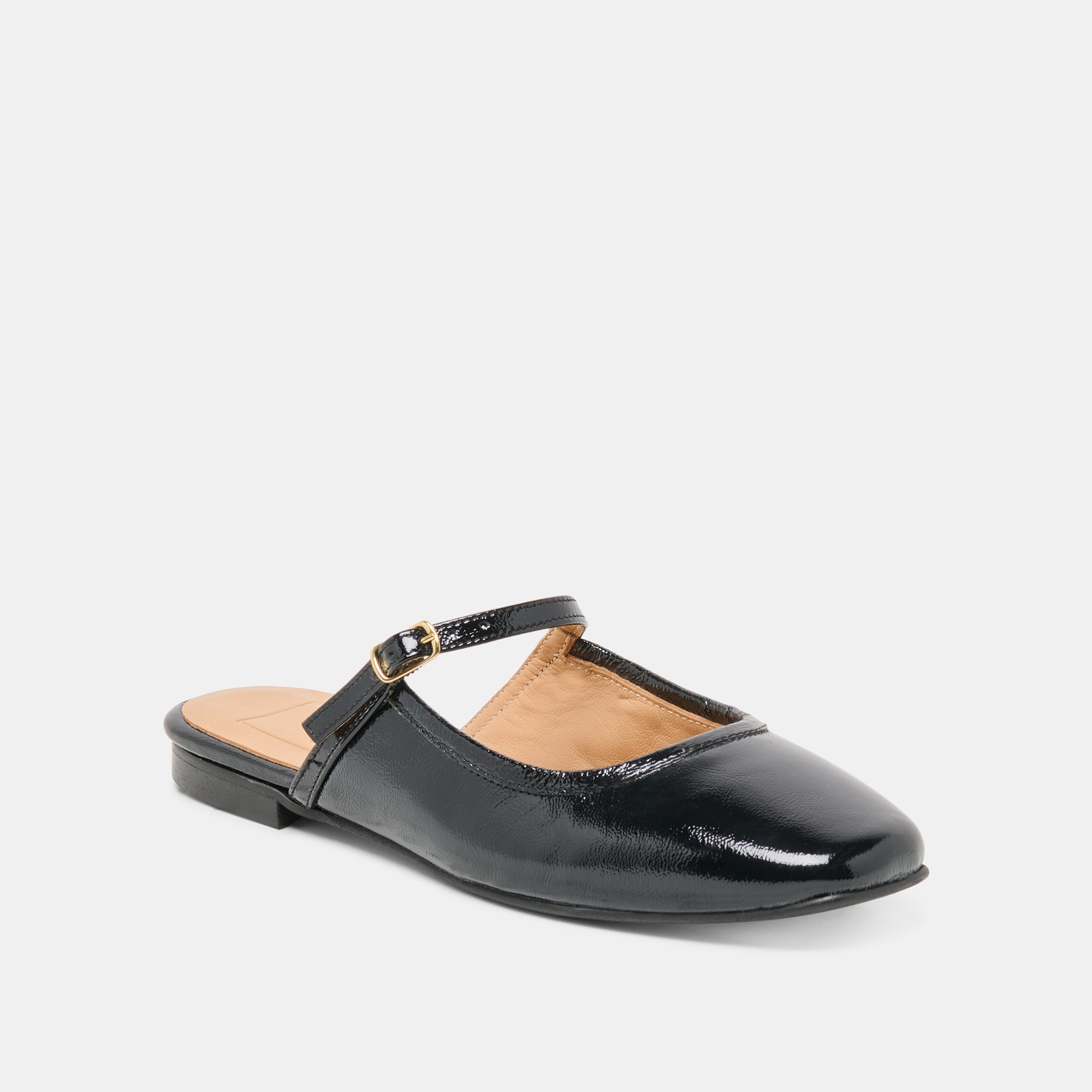 ELIO FLATS BLACK LEATHER - view 2