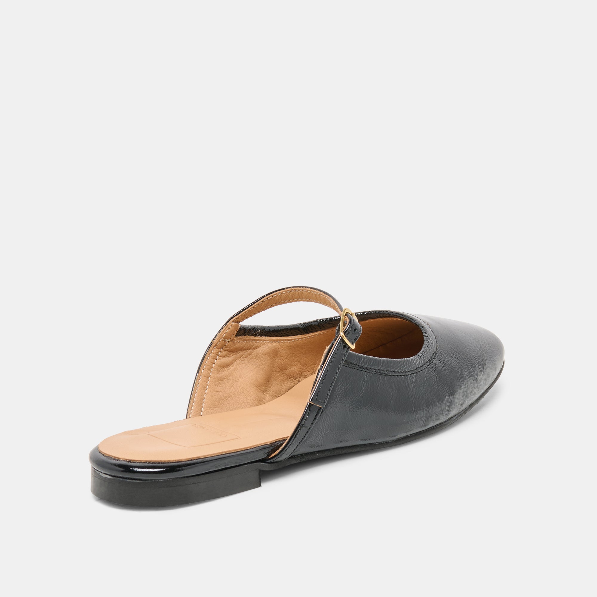 ELIO FLATS BLACK LEATHER - view 3