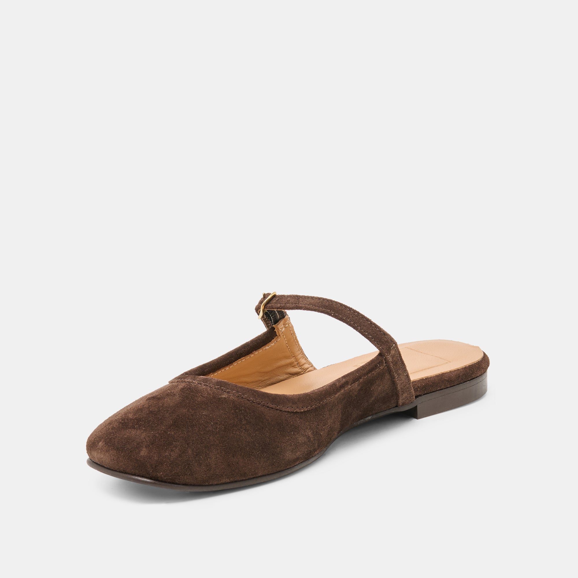 ELIO FLATS DK BROWN SUEDE - view 4