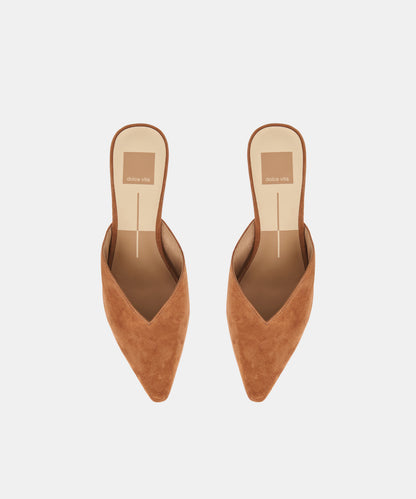 ELM FLATS BROWN SUEDE