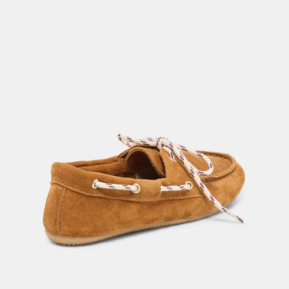 FLORAH LOAFERS TAN SUEDE