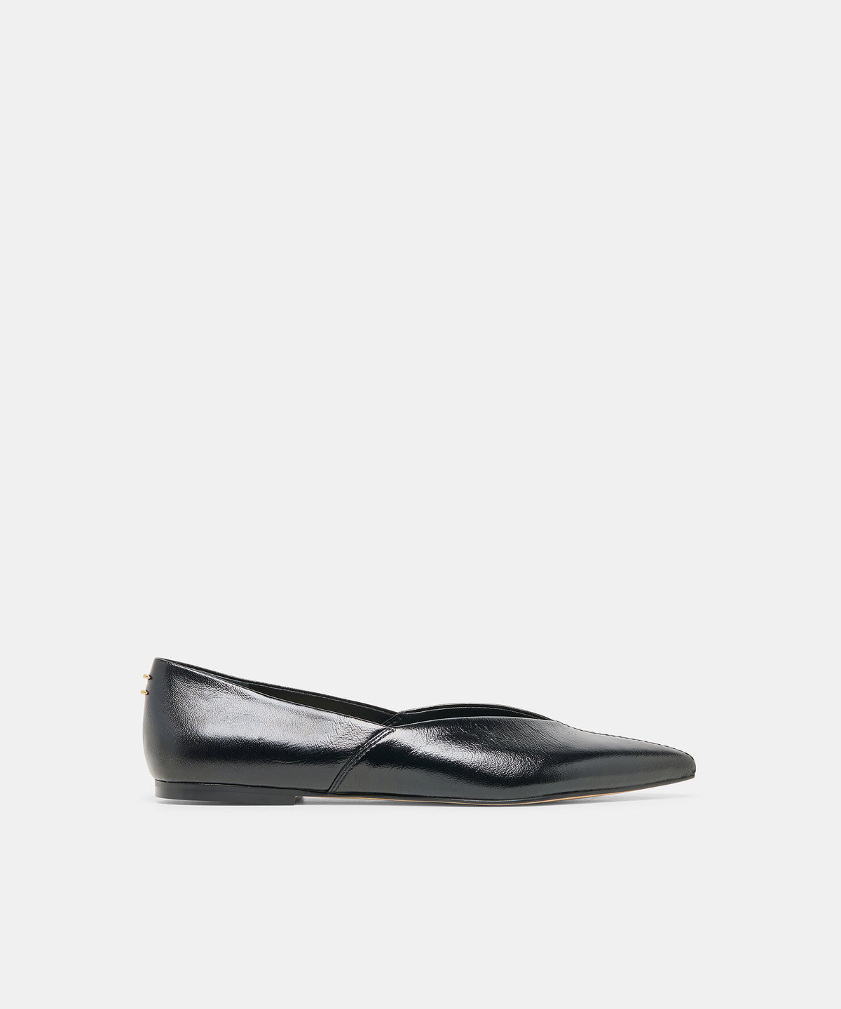 Gema Black Leather Flats | Dolce Vita