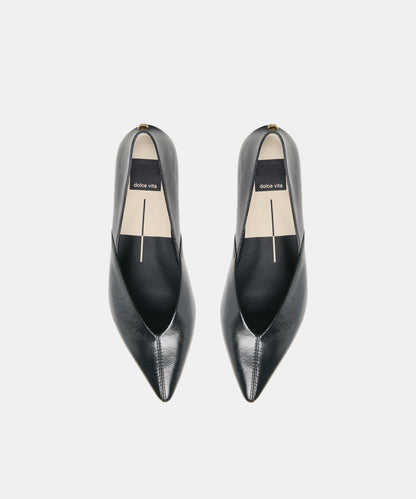 GEMA FLATS BLACK LEATHER