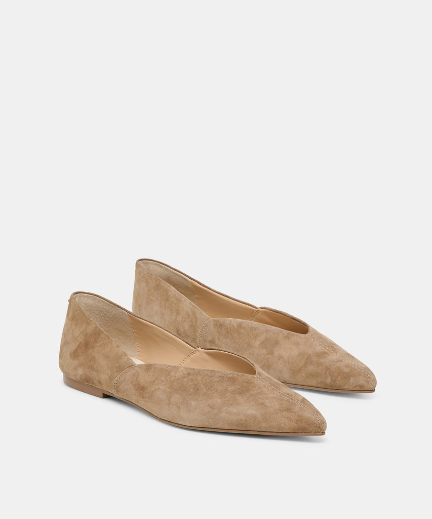 GEMA FLATS TAUPE SUEDE