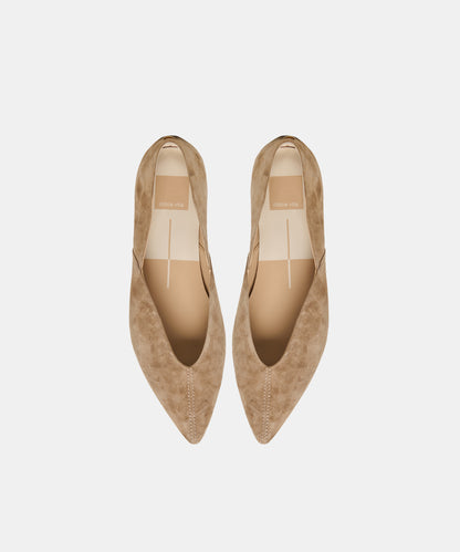 GEMA FLATS TAUPE SUEDE