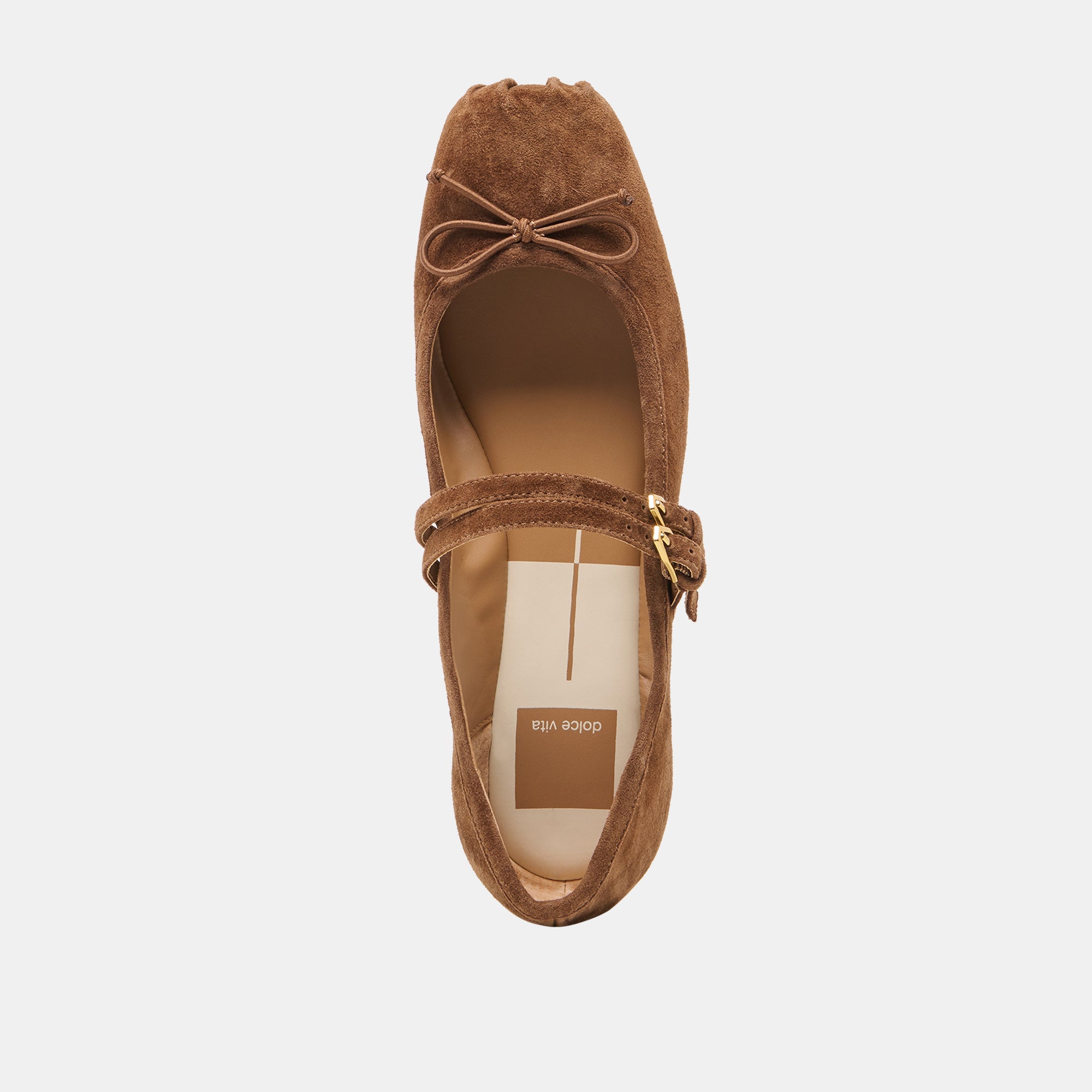 GIBSEN BALLET FLATS COCOA SUEDE - view 8