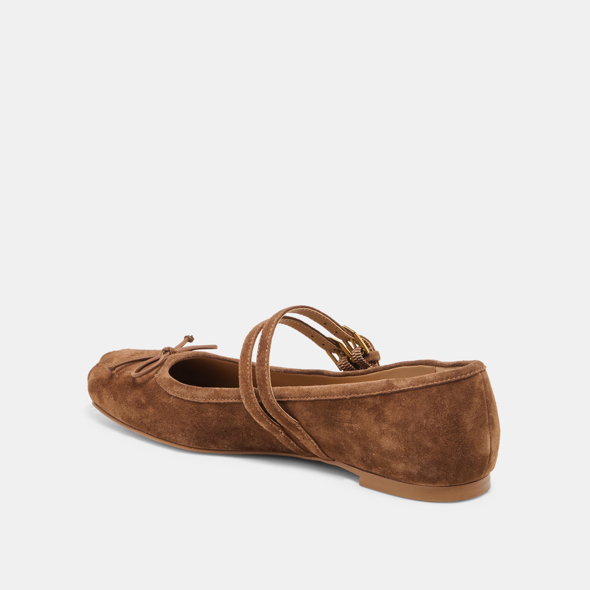 GIBSEN BALLET FLATS COCOA SUEDE - view 5