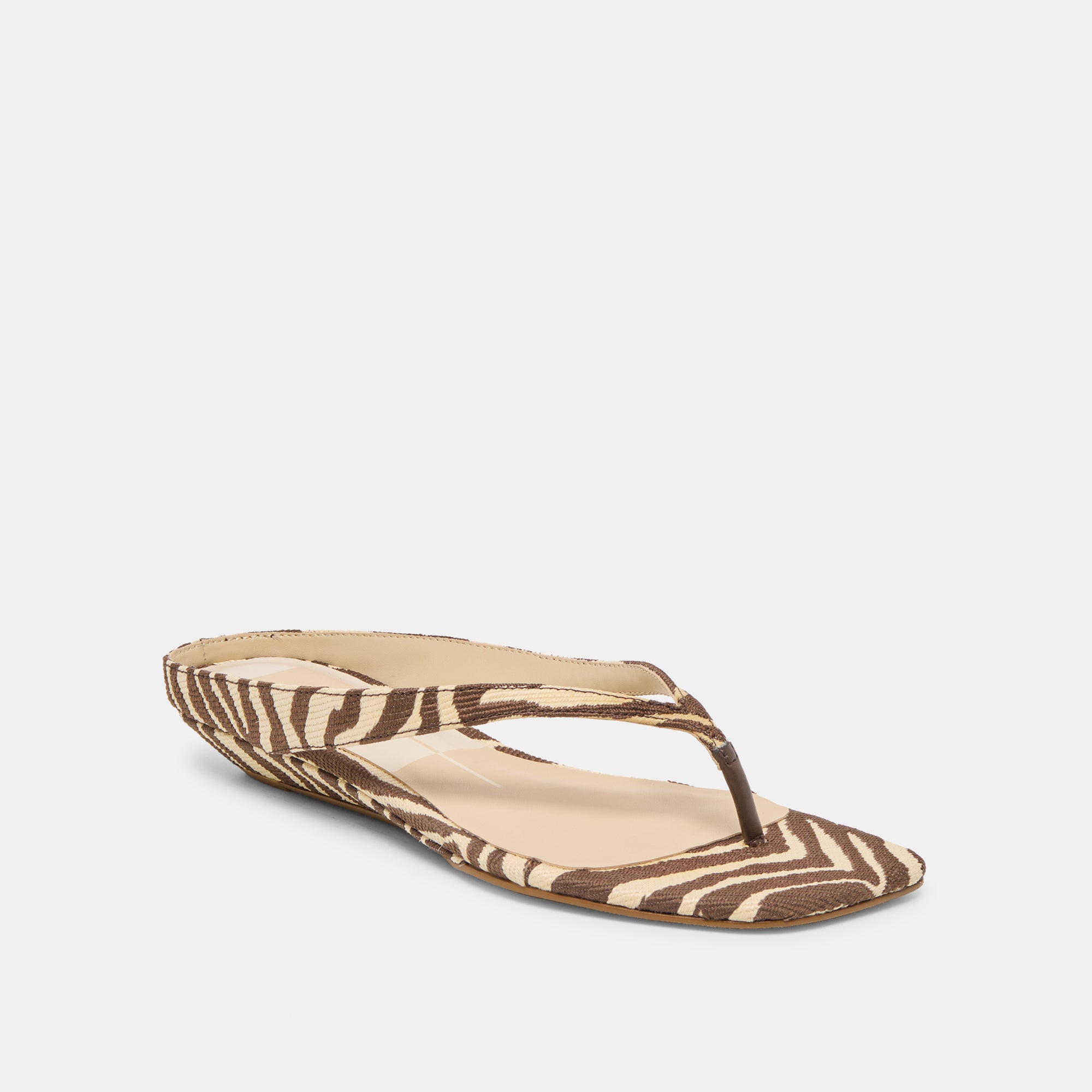 GIZEL SANDALS BEIGE ZEBRA RAFFIA - view 3