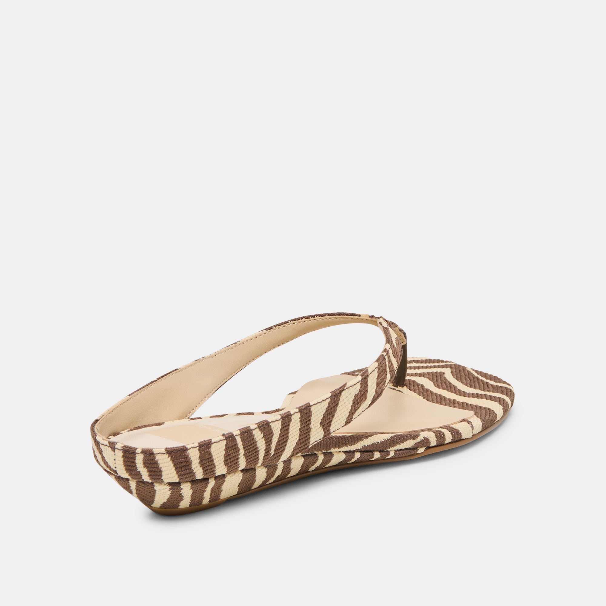 GIZEL SANDALS BEIGE ZEBRA RAFFIA - view 4