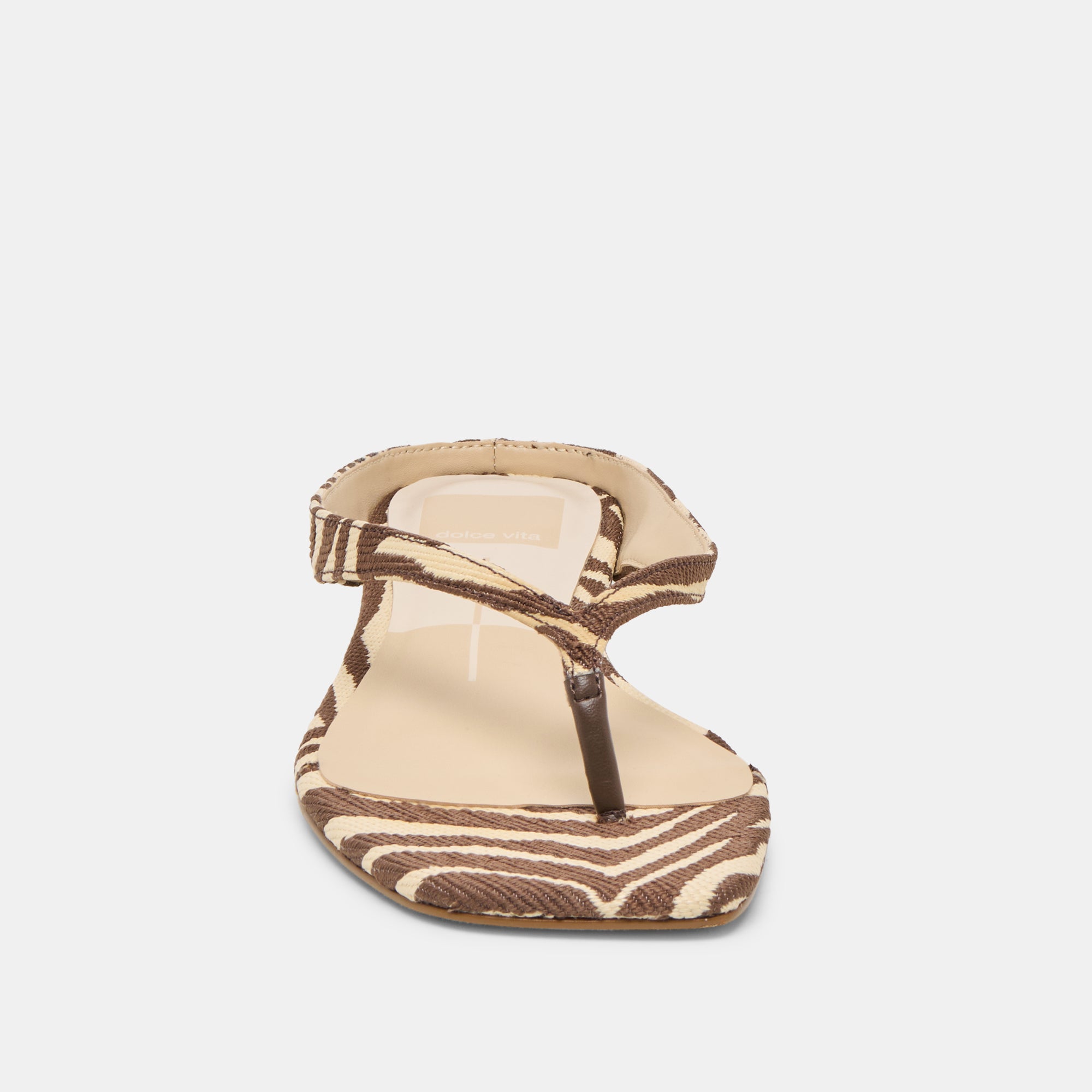 GIZEL SANDALS BEIGE ZEBRA RAFFIA - view 7