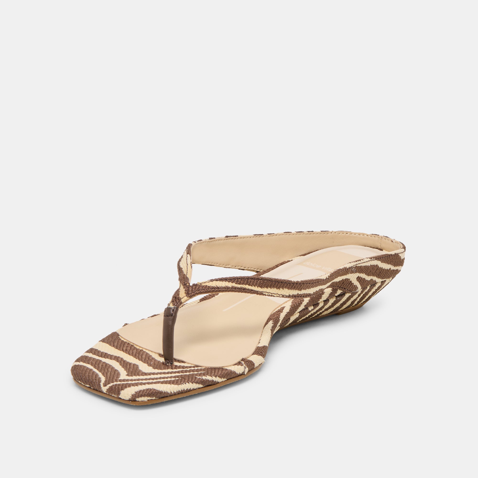 GIZEL SANDALS BEIGE ZEBRA RAFFIA - view 5