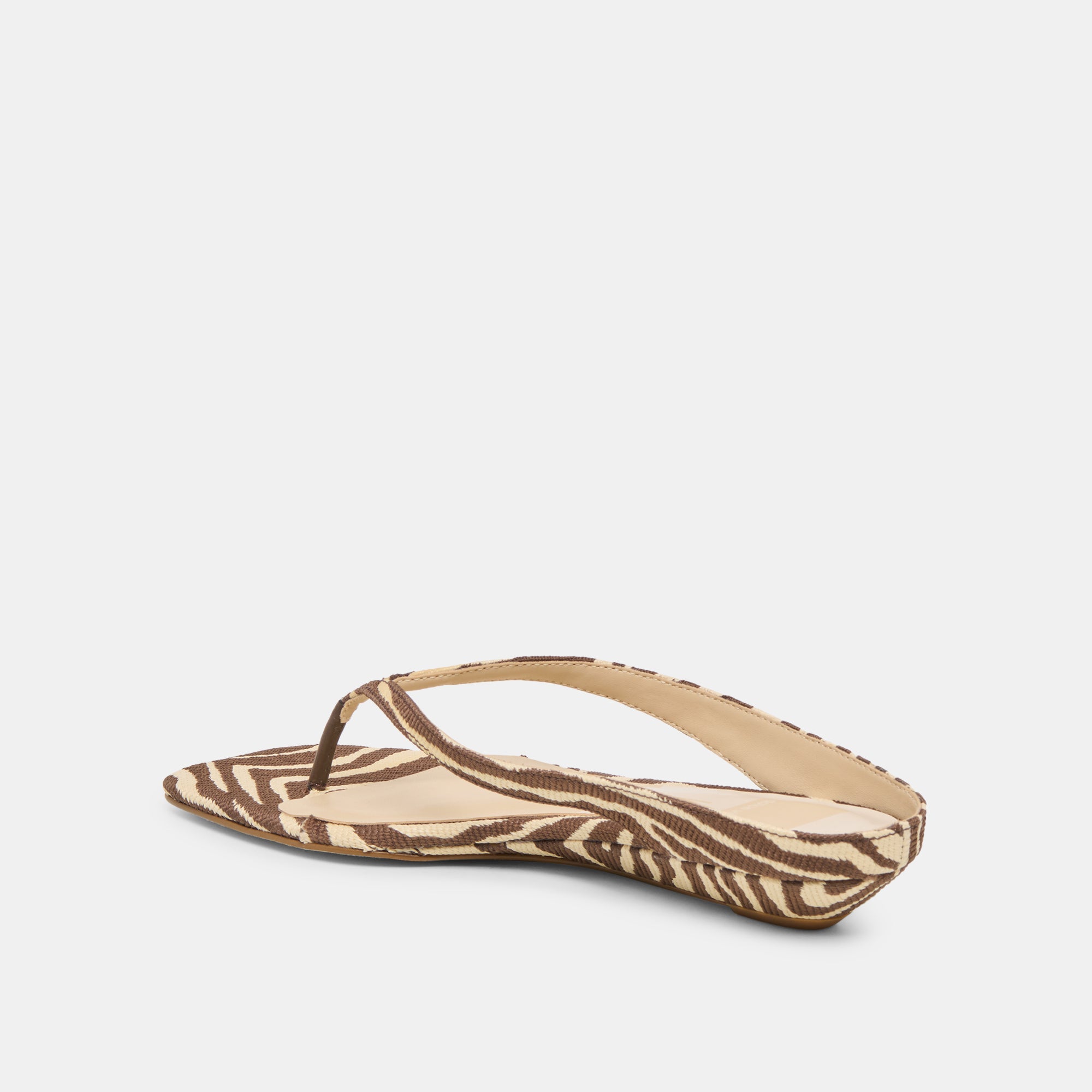 GIZEL SANDALS BEIGE ZEBRA RAFFIA - view 6