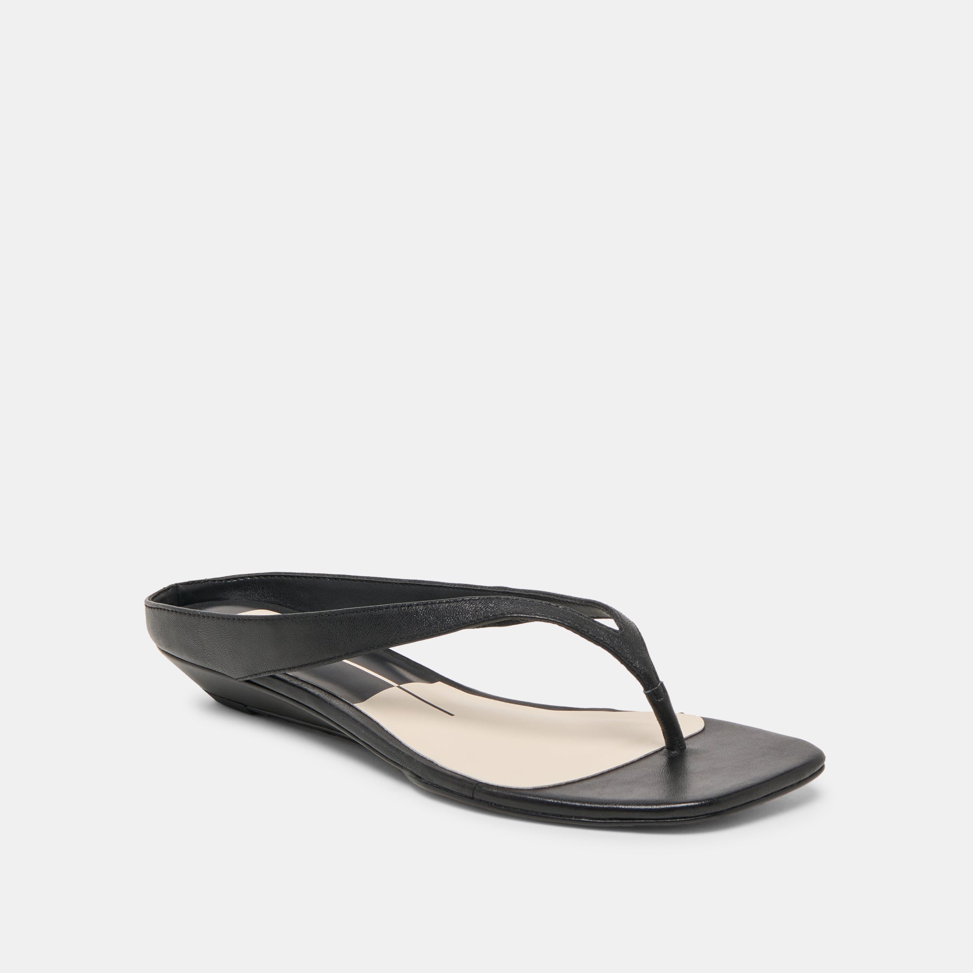GIZEL SANDALS BLACK LEATHER - view 2