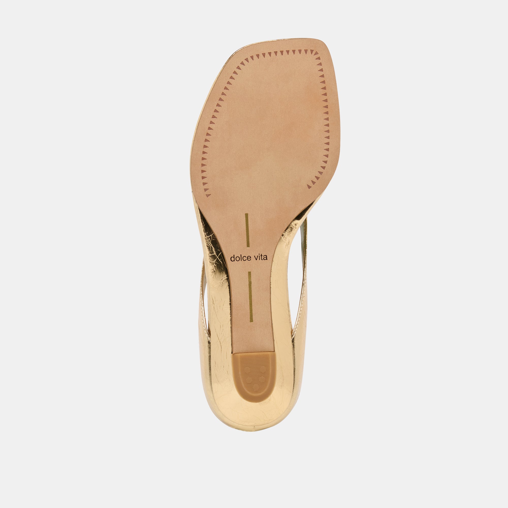 GIZEL SANDALS GOLD CRINKLE PATENT - view 11