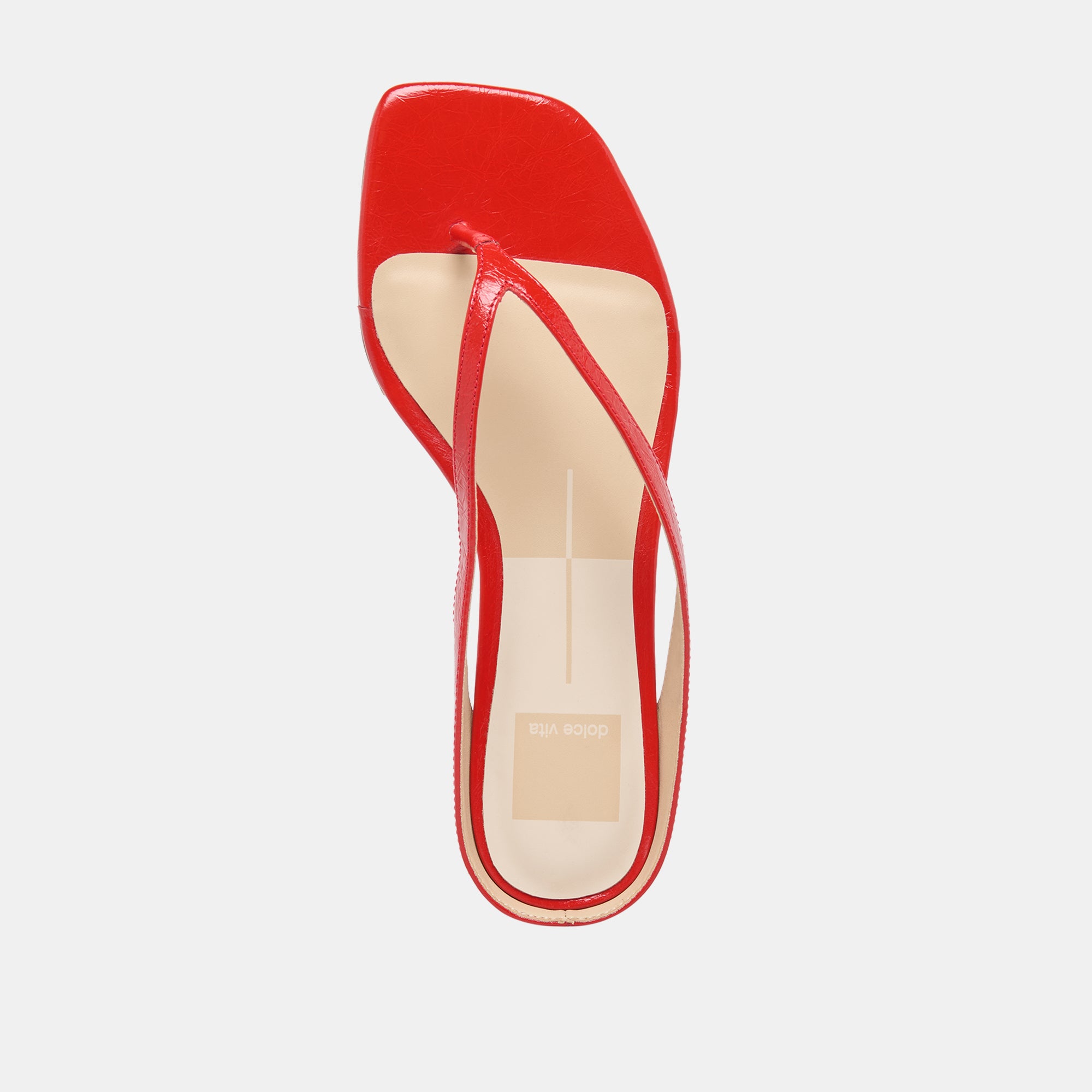 GIZEL SANDALS RED CRINKLE PATENT - view 8