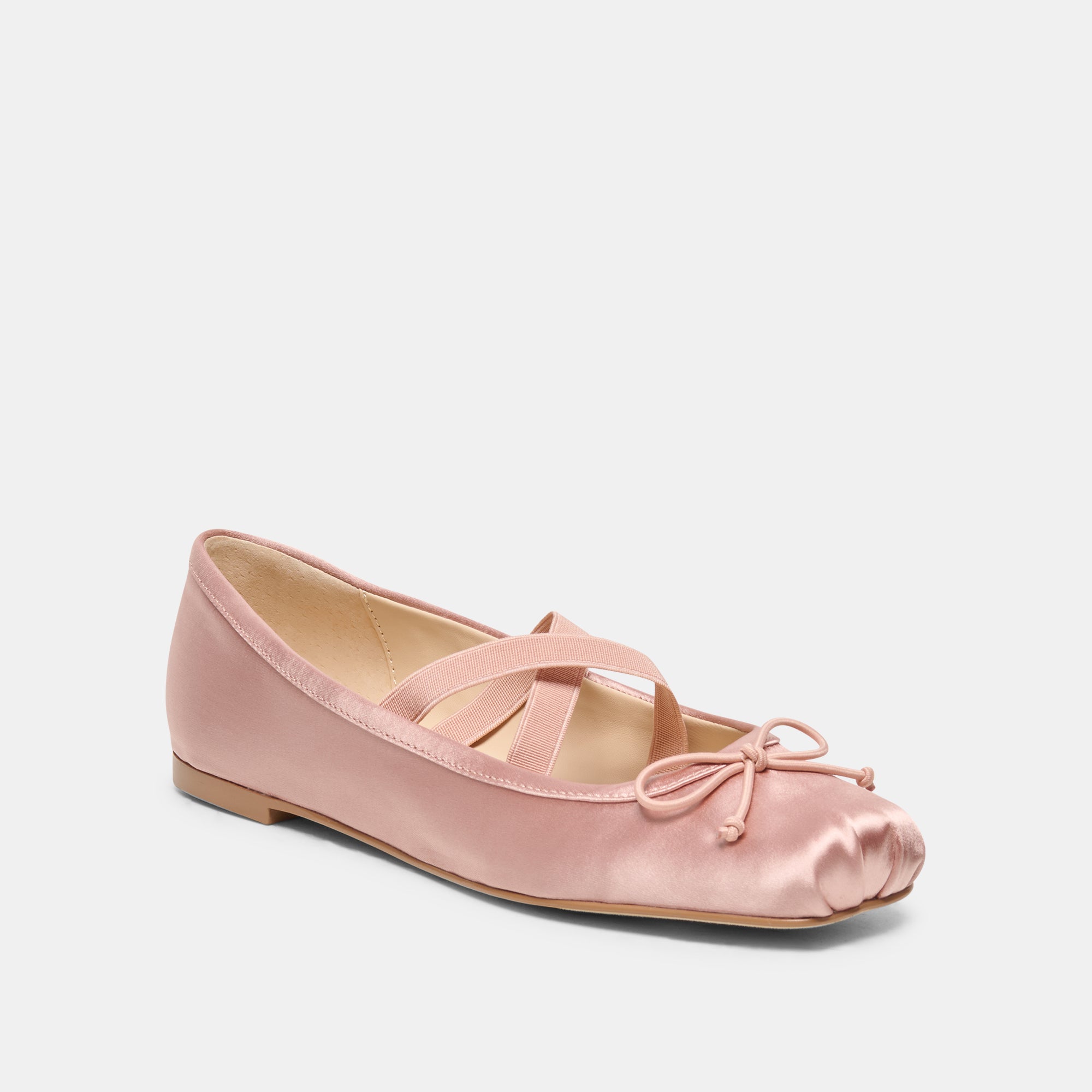 GWINN BALLET FLATS BLUSH SATIN - view 2