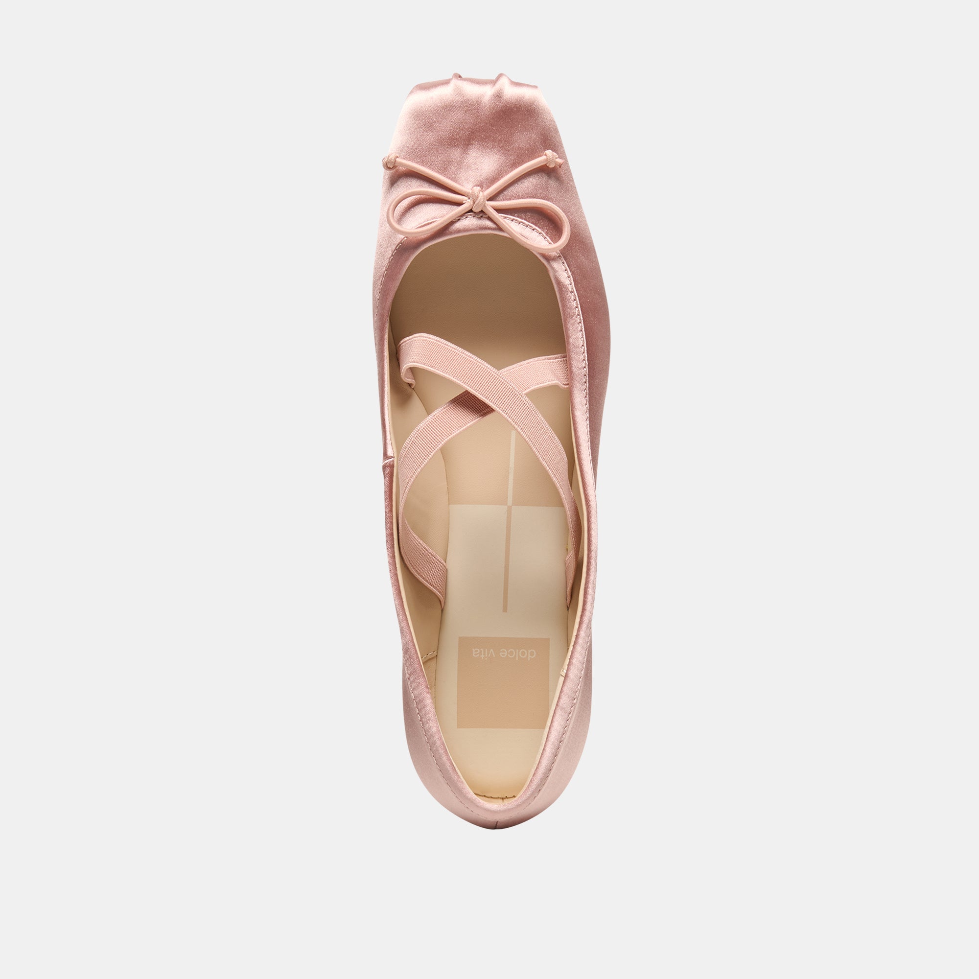 GWINN BALLET FLATS BLUSH SATIN - view 8