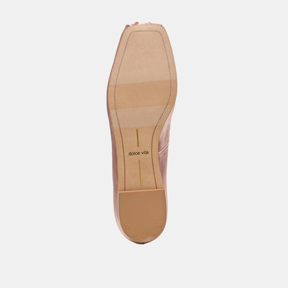 GWINN BALLET FLATS BLUSH SATIN