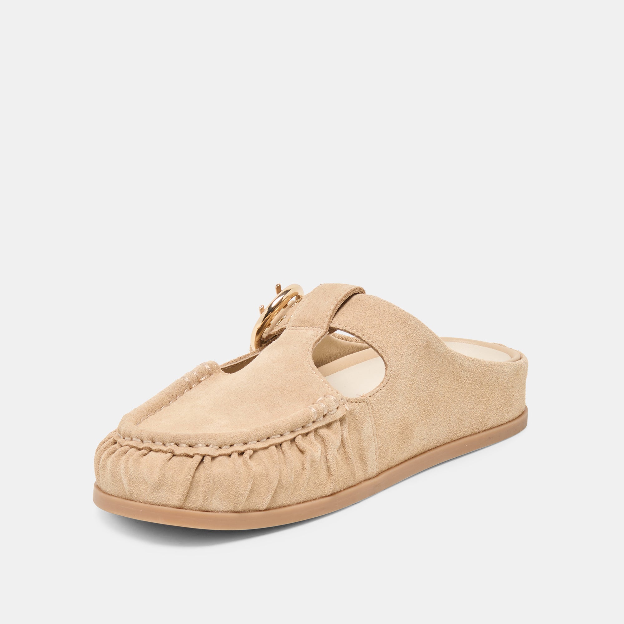 JEANNE FLATS CAMEL SUEDE - view 4