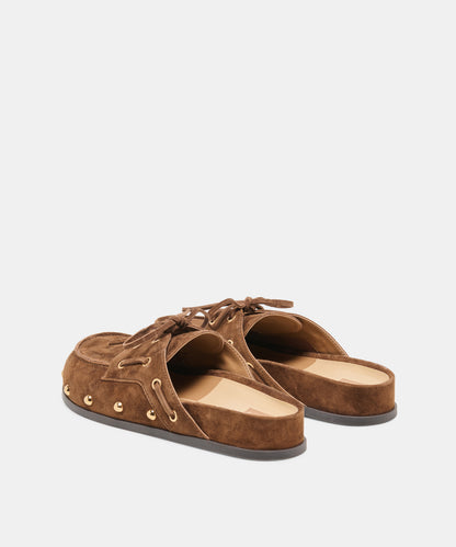 JESSI FLATS COCOA SUEDE