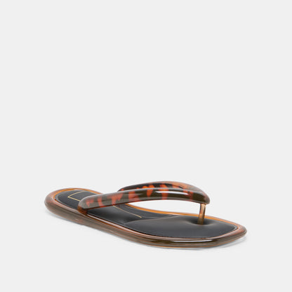 JOZEY SANDALS TORTOISE JELLY