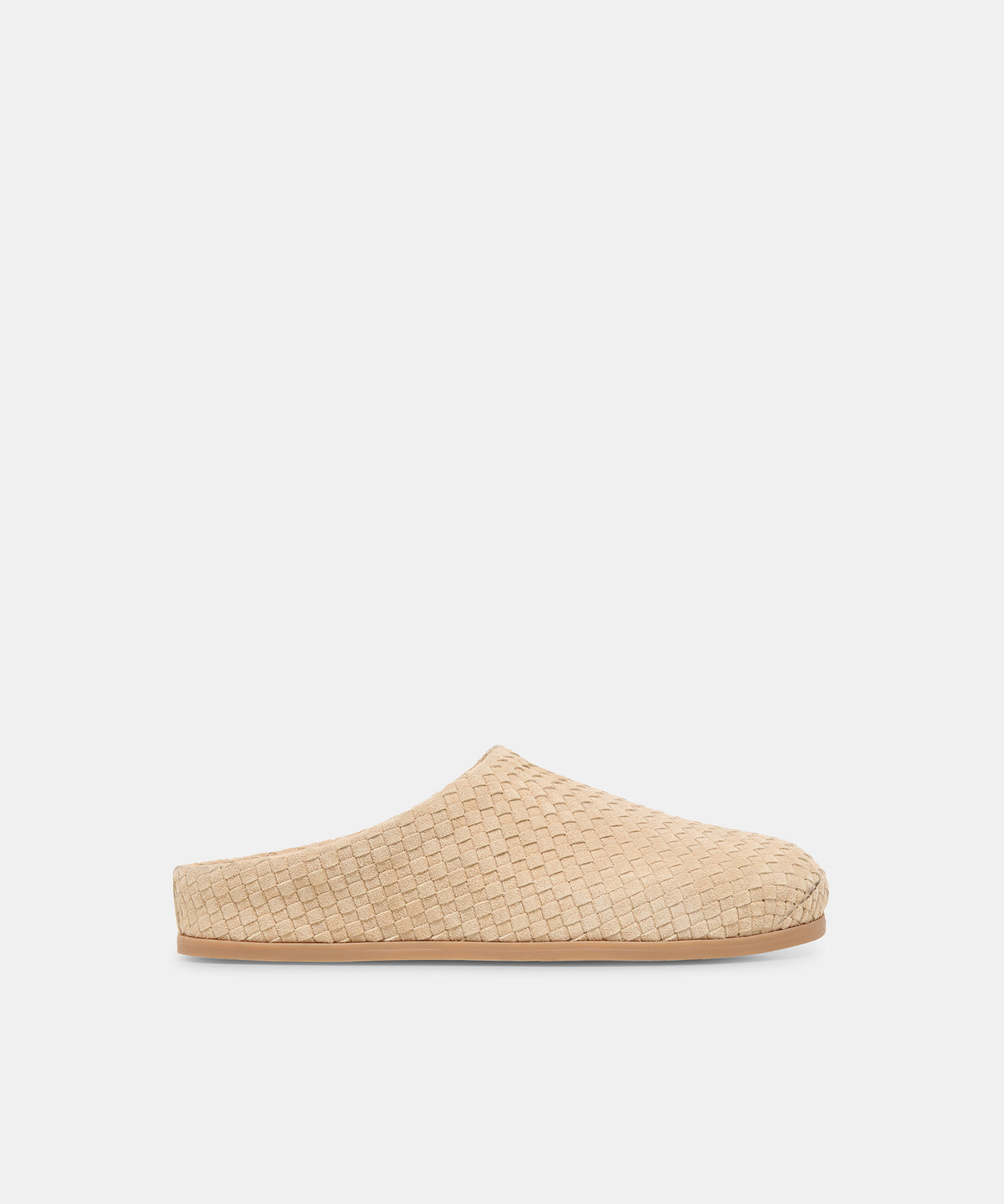 JUDITH WOVEN Camel Woven Suede Slip-On Flats | Dolce Vita