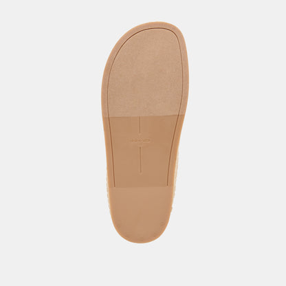 JUDITH WOVEN FLATS CAMEL WOVEN SUEDE