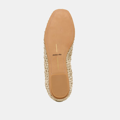 KAYLYN FLATS OATMEAL CROCHET