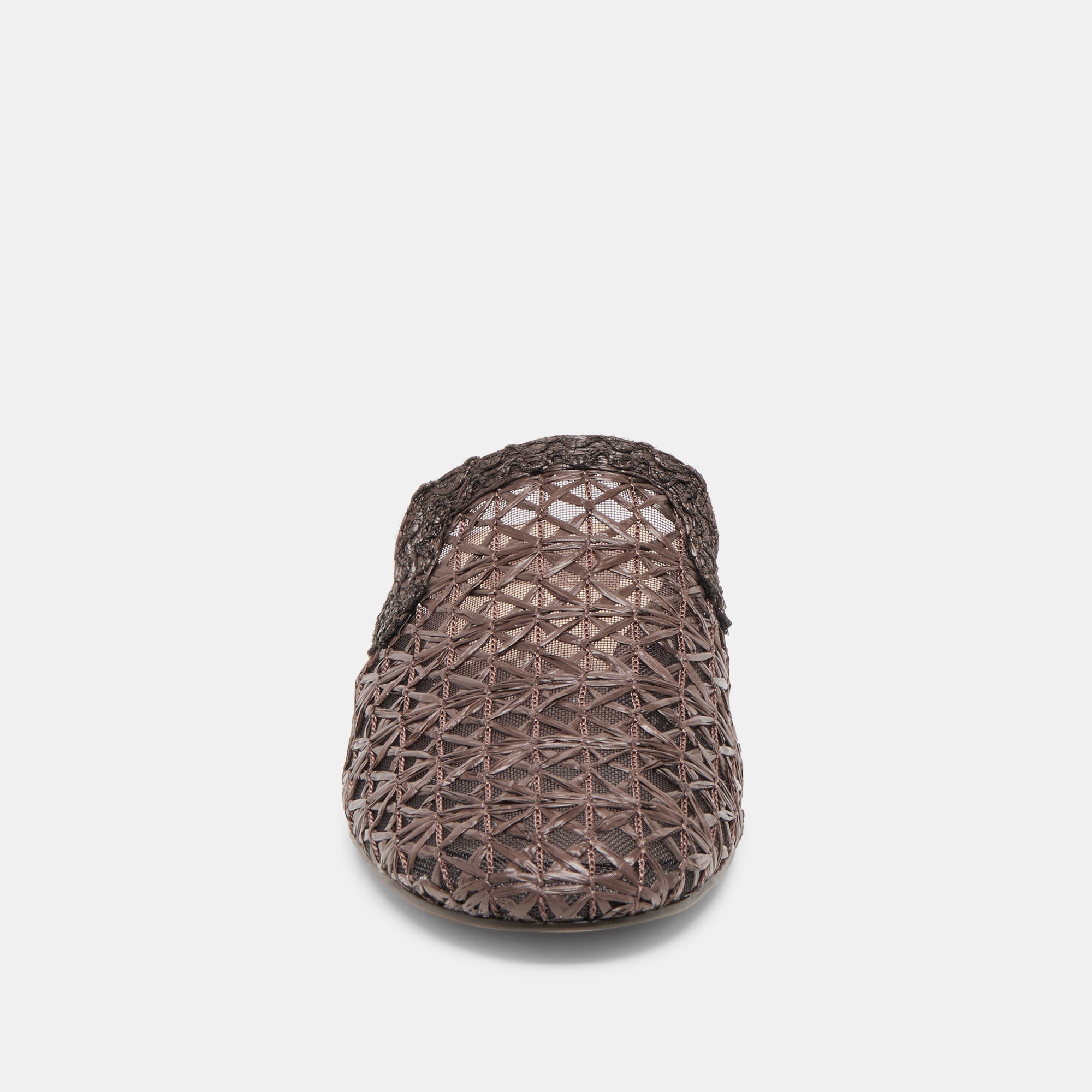 KIRT FLATS CHOCOLATE CROSS HATCH RAFFIA - view 6