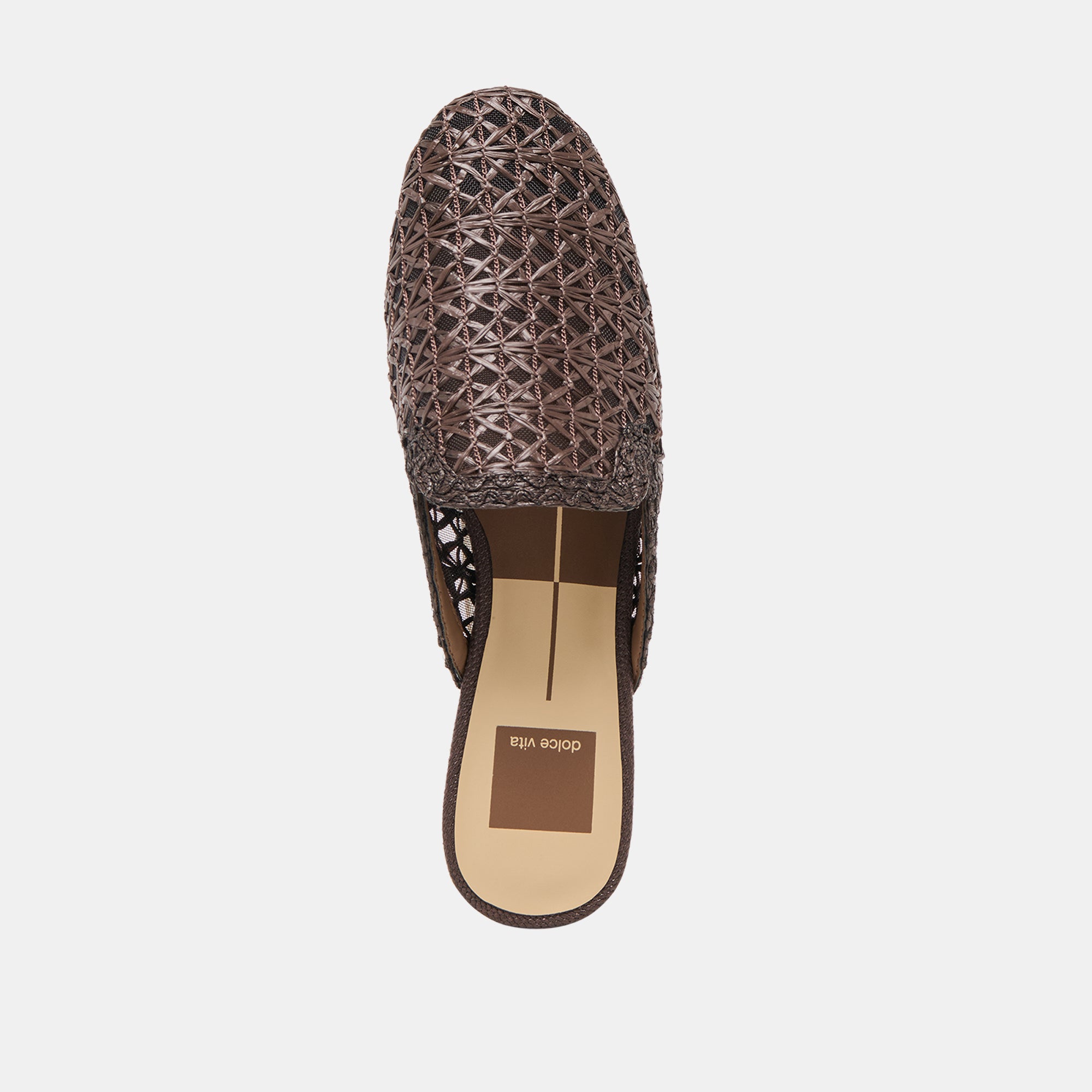 KIRT FLATS CHOCOLATE CROSS HATCH RAFFIA - view 8